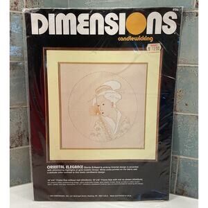 Vintage Dimensions 4123 Oriental Elegance 14 x 14 1984 SEALED
